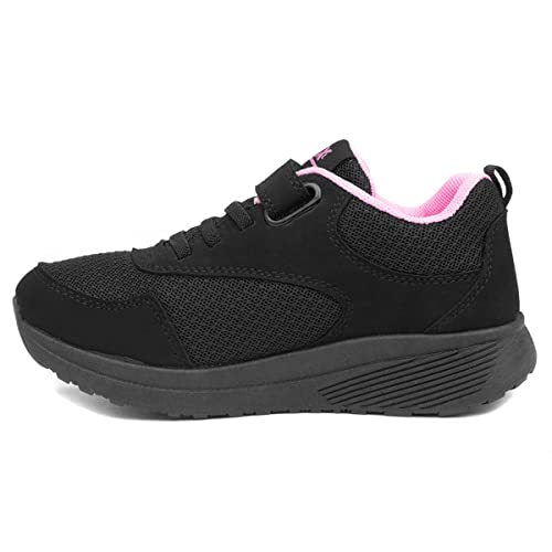 XL Lune Kids Easy Fasten Trainer - Size 1 UK - Black