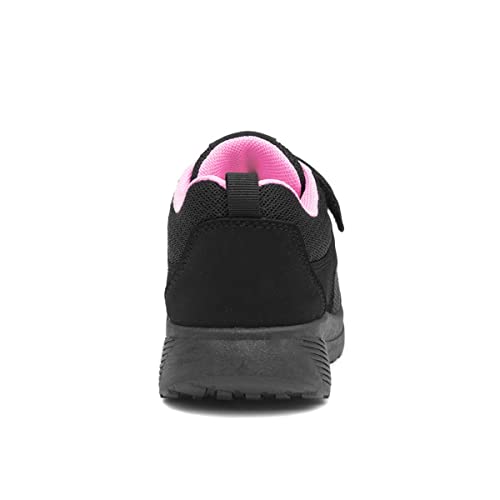 XL Lune Kids Easy Fasten Trainer - Size 1 UK - Black