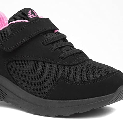 XL Lune Kids Easy Fasten Trainer - Size 1 UK - Black