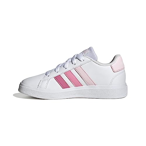 adidas Mixte Enfant Grand Court Lifestyle Tennis Lace-up Sneakers, Clear Rose/Bliss Rose/Rose Fusion, 4 UK