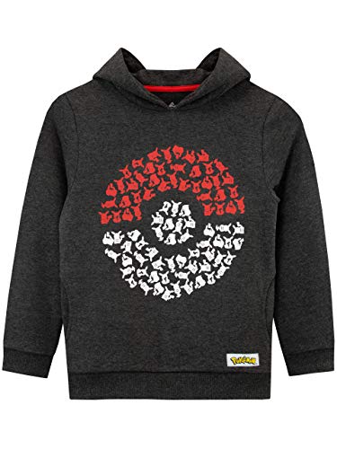 Pokémon Hoodie for Boys | Pikachu Kids Hoody with Pokeball Design Age 7 to 8 Years Multicoloured