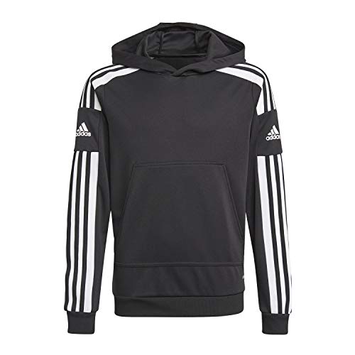 adidas Unisex Kids Sq21 Hood Y Sweat, Black/White, 13 Years UK
