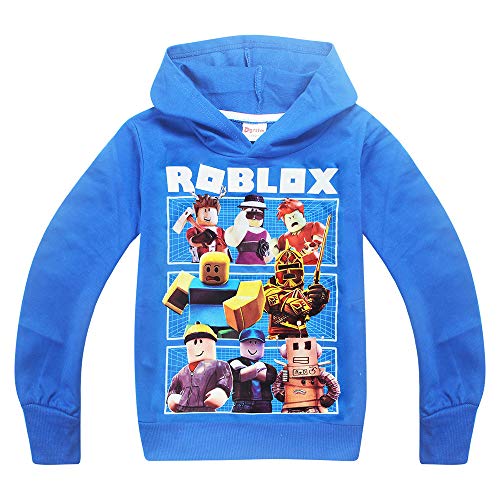 Boy Unspeakable Hoodie Long Sleeve Top Tee Games Family Cotton Pullover (Blue, 8-9years)