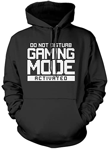 Gamer Hoodie for Teen Do Not Disturb Gaming Mode Activated Unisex Adults and Kids Hoodie Gamer for Adult Men Women Console Game Online Hoody for Boys (12-13 Years, black)