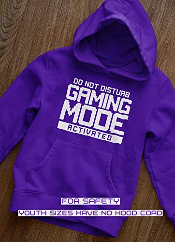 Gamer Hoodie for Teen Do Not Disturb Gaming Mode Activated Unisex Adults and Kids Hoodie Gamer for Adult Men Women Console Game Online Hoody for Boys (12-13 Years, black)