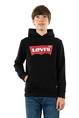 Levi's Boy's Lvb Batwing Screenprint Hoodie 9e8778 Sweatshirt, Black, 14 Years