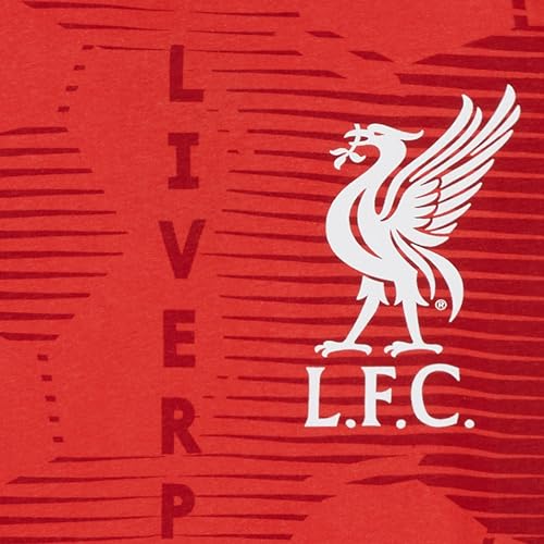 Liverpool F.C. Boys Pyjamas Set Nightwear PJs for Kids Teenagers Football Lounge Wear 4-14 Years Liverpool Gifts for Boys (Red/Black, 13-14 Years)