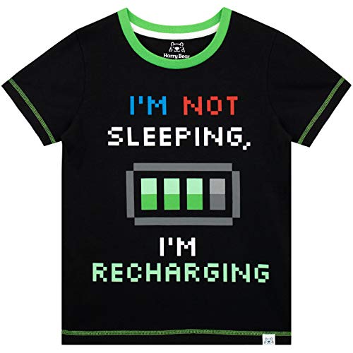 Harry Bear Boys Gaming Pyjamas Glow in the Dark Green Age 9 to 10 Years