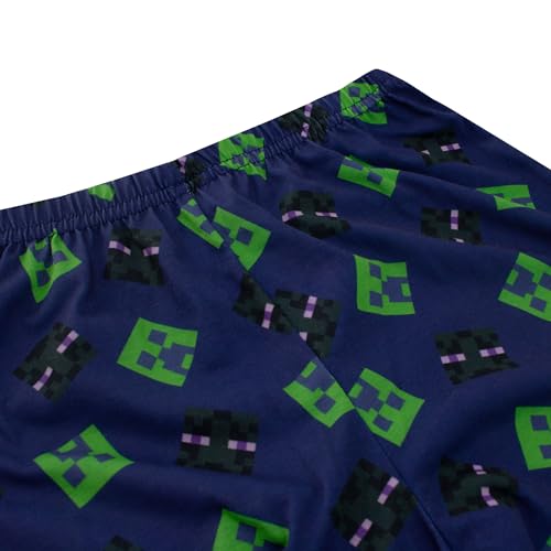 Minecraft Pyjamas | Steve & Creeper Boys Pjs | Long Sleeve Boys' Pyjama Sets | Gamer Pj Set for Kids Multicoloured Age 8 to 9 Years