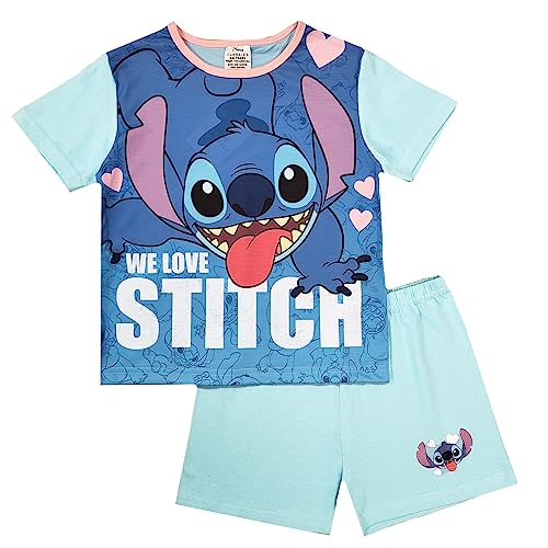 Disney Girls Lilo & Stitch Short Pyjamas (Lilo & Stitch - Shorty, 7-8 Years)