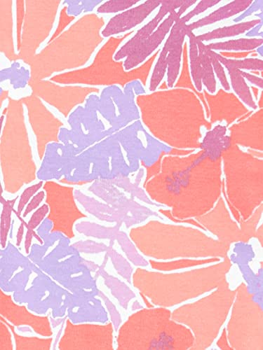 Simple Joys by Carter's Girl's 6-Piece Snug Fit Cotton Pajama Set, Lilac Dots/White Flamingo/Floral, 5 Years (Pack of 3)