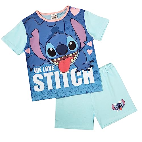 Disney Girls Lilo & Stitch Short Pyjamas (Lilo & Stitch - Shorty, 7-8 Years)