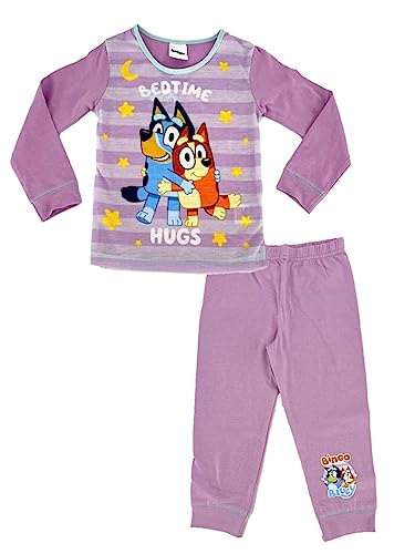 Bluey Girl’s Pyjama Nightwear Set “Bedtime Hugs” 2-3 Years Multicoloured