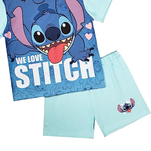 Disney Girls Lilo & Stitch Short Pyjamas (Lilo & Stitch - Shorty, 7-8 Years)