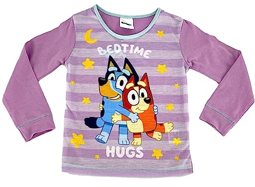 Bluey Girl’s Pyjama Nightwear Set “Bedtime Hugs” 2-3 Years Multicoloured