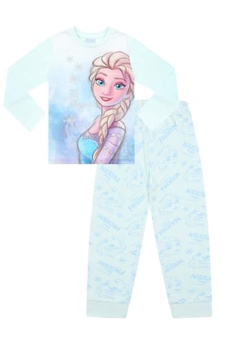 Disney Girls Frozen Make Your Own Magic Long Pyjama Set (4-5 Years) Blue