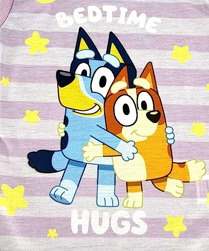 Bluey Girl’s Pyjama Nightwear Set “Bedtime Hugs” 2-3 Years Multicoloured