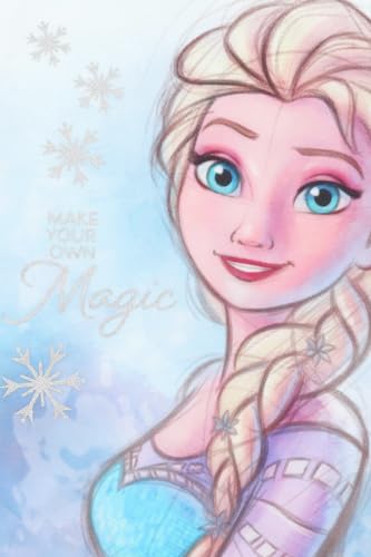 Disney Girls Frozen Make Your Own Magic Long Pyjama Set (4-5 Years) Blue