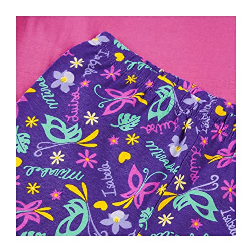 Disney Encanto Girls Pyjamas Pjs, Mirabel And Isabela Pyjamas for Girls, Ages 3 to 12 Years Old (6-7 Years) Pink