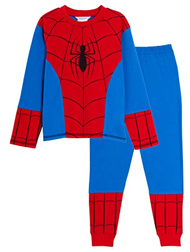Marvel Boys Spiderman Pyjamas Red/Blue 6-7 Years