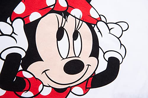 Minnie Mouse Girls Short Pyjamas Pjs Ages 12 Months to 6 Years (5_years) White