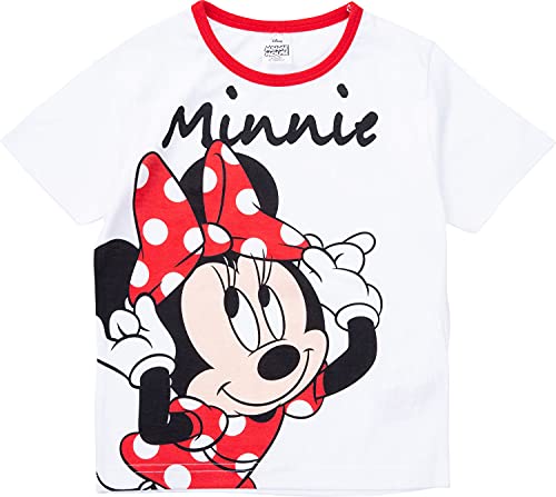 Minnie Mouse Girls Short Pyjamas Pjs Ages 12 Months to 6 Years (5_years) White