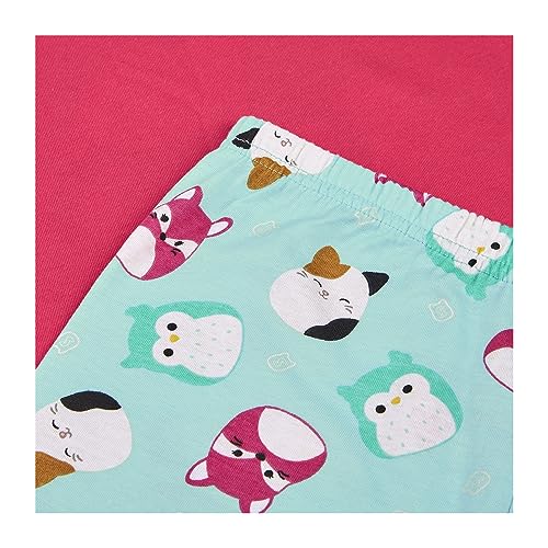 Squishmallows Girls Pyjamas PJs Set, Squish Squad Pjs, Ages 6 to 13 Years Old 11-12 Years Pink