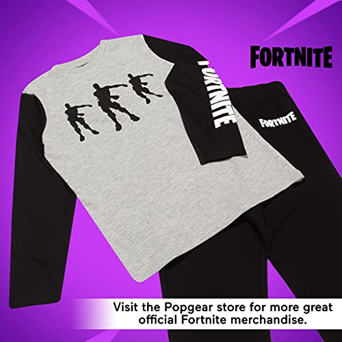 Fortnite Flossing Emotes Long Pyjamas Set, Kids, 7-15 Years, Black, Official Merchandise