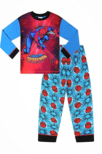 Boys Marvel Spiderman Long Pyjama Set W22 Red Blue (3-4 Years)