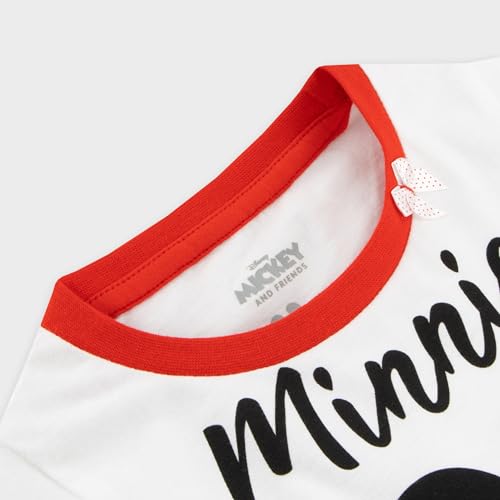 Disney Minnie Mouse Girls Minnie Mouse Pyjamas, Multicoloured, Age 7-8 Years