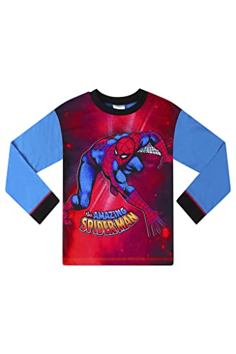 Boys Marvel Spiderman Long Pyjama Set W22 Red Blue (3-4 Years)