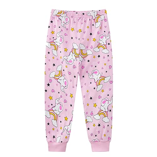 Smazero Girls Pyjamas Sets Cotton Elephant Pjs Kids Long Sleeve Christmas Pajamas for 2-7 Years Children Clothes