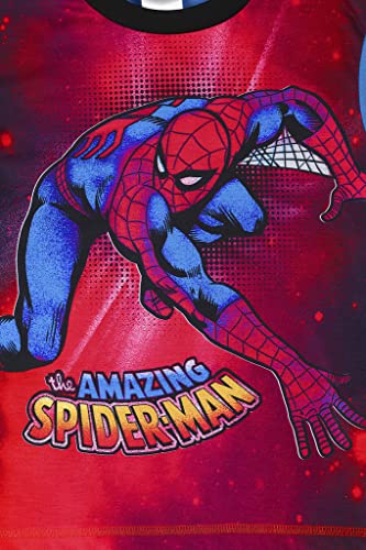 Boys Marvel Spiderman Long Pyjama Set W22 Red Blue (3-4 Years)