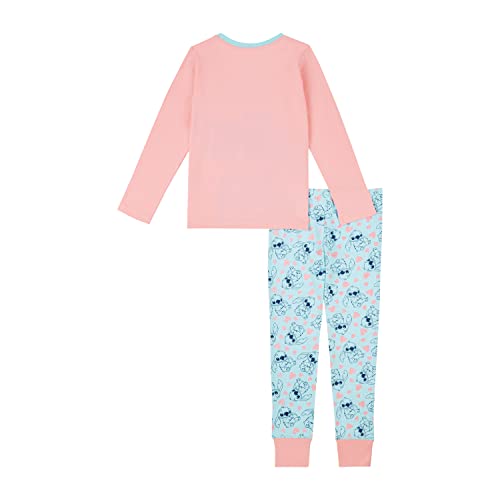 Disney Lilo and Stitch Girls Pyjamas PJs, Ages 5 to 15 Years Old (7-8 Years) Pink