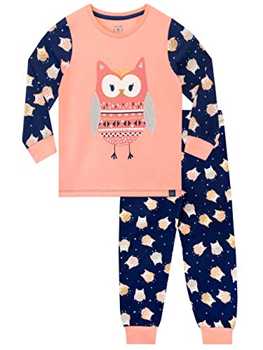 Harry Bear Girls Owl Pyjamas Multicoloured Age 8 to 9 Years