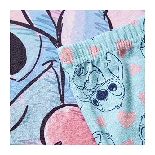 Disney Lilo and Stitch Girls Pyjamas PJs, Ages 5 to 15 Years Old (7-8 Years) Pink
