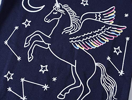 Girls Pyjamas Set Toddler Clothes Cotton Sleepwear Animal Mermaid Printed Nightwear Long Sleeve PJs 2 Piece Outfit Xmas Gift