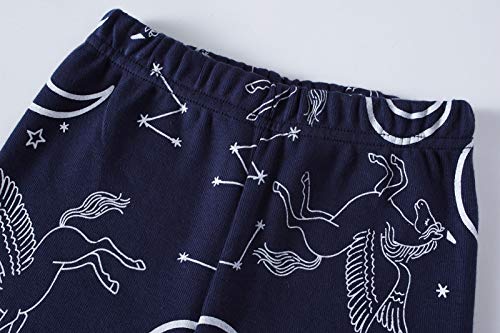 Girls Pyjamas Set Toddler Clothes Cotton Sleepwear Animal Mermaid Printed Nightwear Long Sleeve PJs 2 Piece Outfit Xmas Gift