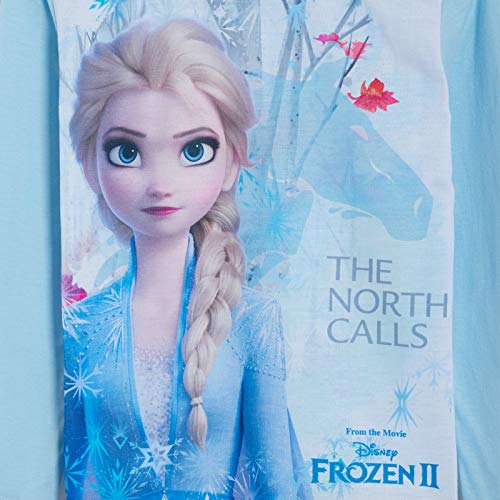 Disney Girls Frozen II 2 Piece Pyjamas Set 'The North Calls', Blue, Age 3-4 Years