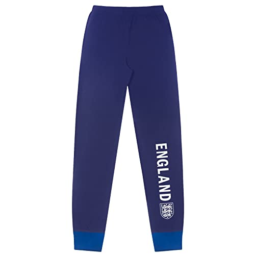 England Official Football Gift Boys Long Sublimation Pyjamas Blue 11-12 Years