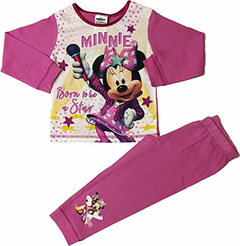 Disney Minnie Mouse Girls Nightwear Pyjama Set Age 2-3 Years Pink