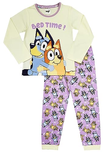 Girls Bluey Pyjamas Bedtime Character Nightwear (Bluey - Bedtime, 5-6 Years)