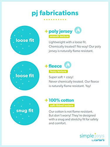 Simple Joys by Carter's Girl's 6-Piece Snug Fit Cotton Pajama Set, Black Dots/Grey Panda/Pink Owl, 7 Years (Pack of 3)