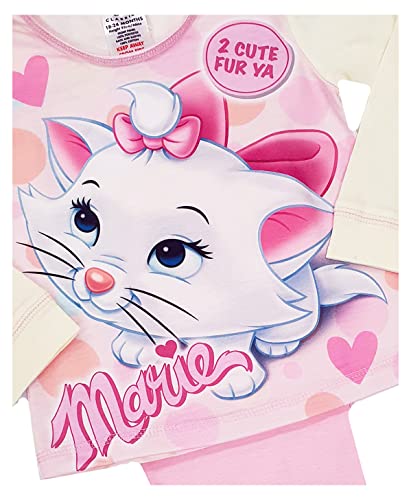 Disney Girls Marie Pyjamas Aristocats Character Nightwear (Marie - Cute Bow, 2-3 Years)