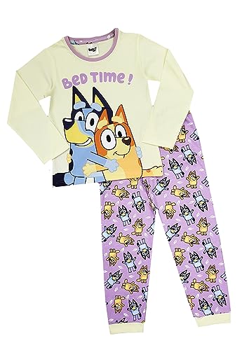Girls Bluey Pyjamas Bedtime Character Nightwear (Bluey - Bedtime, 5-6 Years)