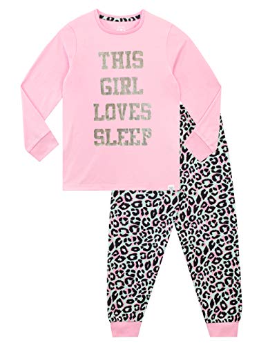 Harry Bear Girls Pyjamas Sleep Slogan Pink 12-13 Years