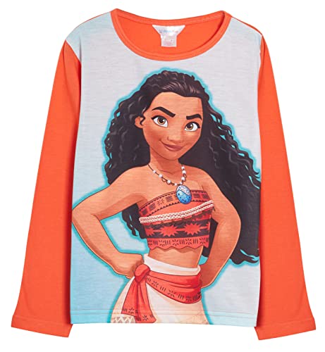 Disney Girls Moana Dress Up Pyjamas for Kids Full Length Novelty Pjs Nightwear 5-6 Years