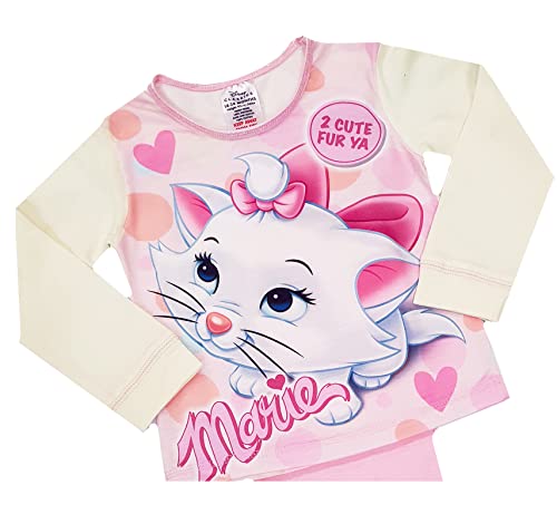 Disney Girls Marie Pyjamas Aristocats Character Nightwear (Marie - Cute Bow, 2-3 Years)