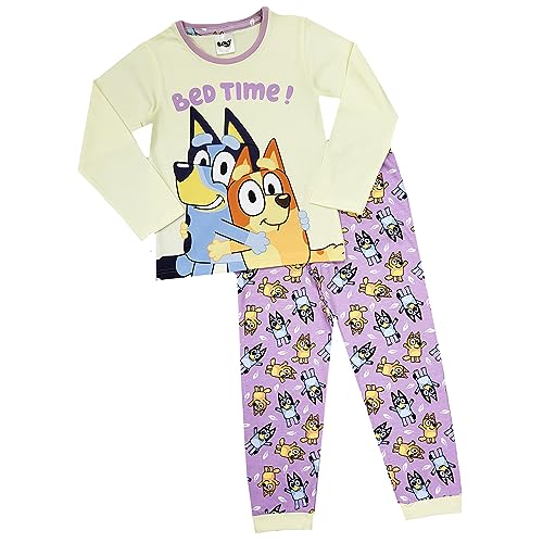 Girls Bluey Pyjamas Bedtime Character Nightwear (Bluey - Bedtime, 5-6 Years)