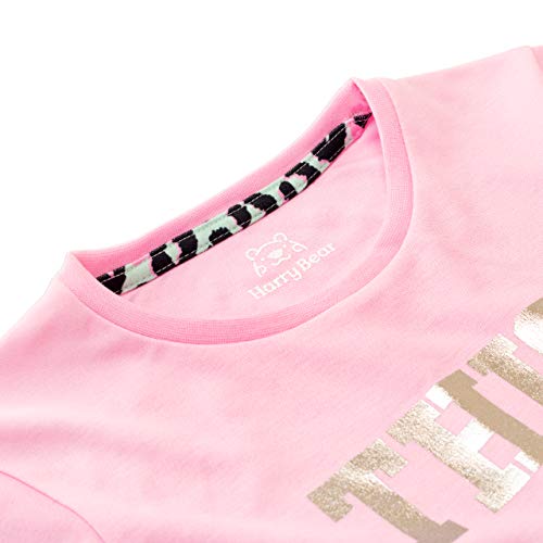 Harry Bear Girls Pyjamas Sleep Slogan Pink 12-13 Years